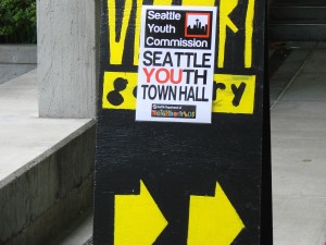 Seattle YOUth Town Hall Poster